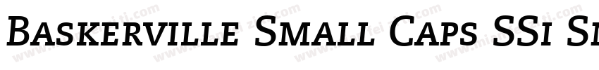 Baskerville Small Caps SSi Small Caps字体转换